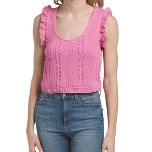 Zara Pink Sweater Tank